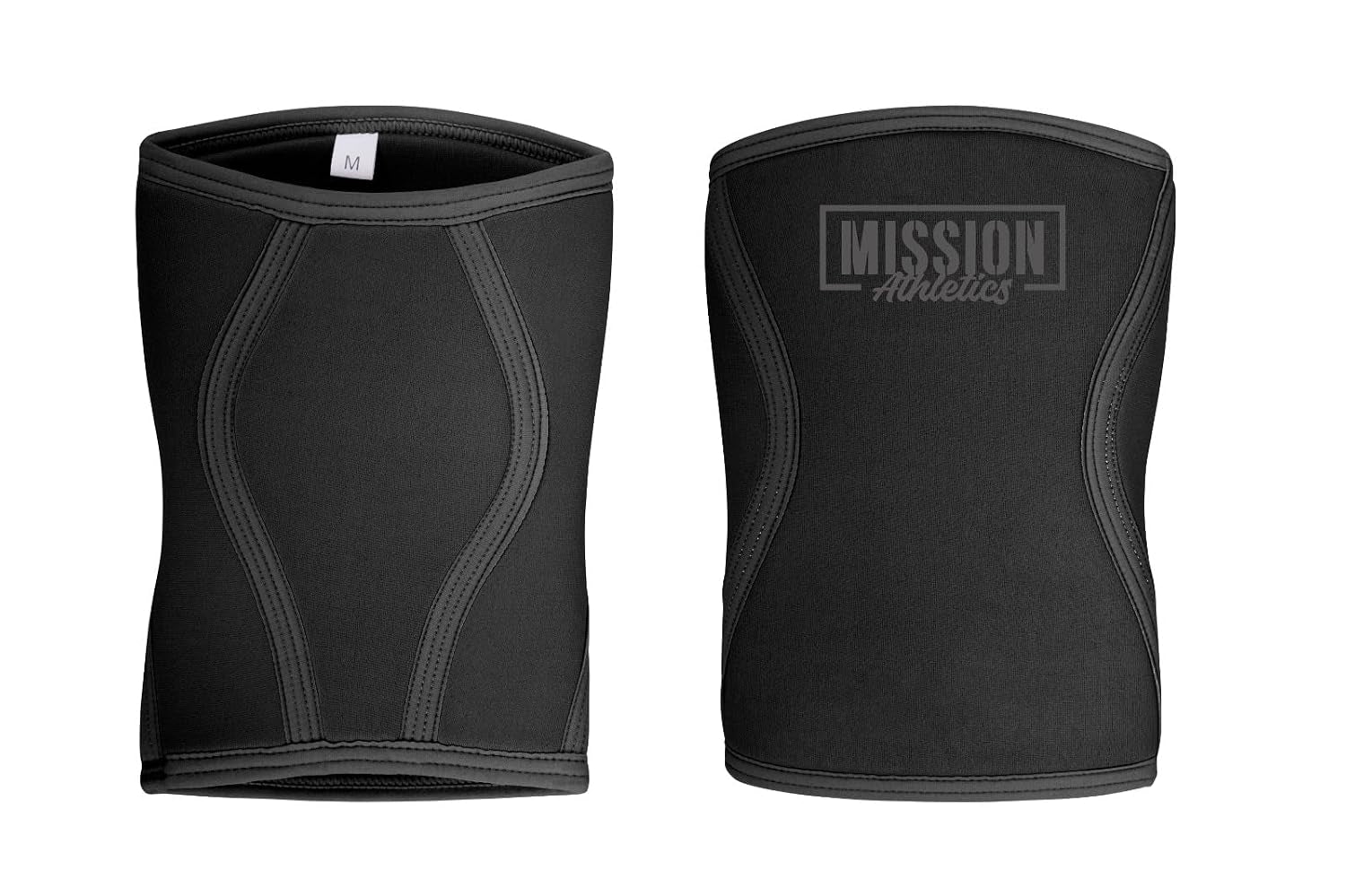 Knee Sleeves (1 Pair) - Knee Sleeve & Compression Brace for Squats, Fitness, Weightlifting, and Powerlifting - 7MM Sleeve Pair - for Men & Women (Black, X-Large)