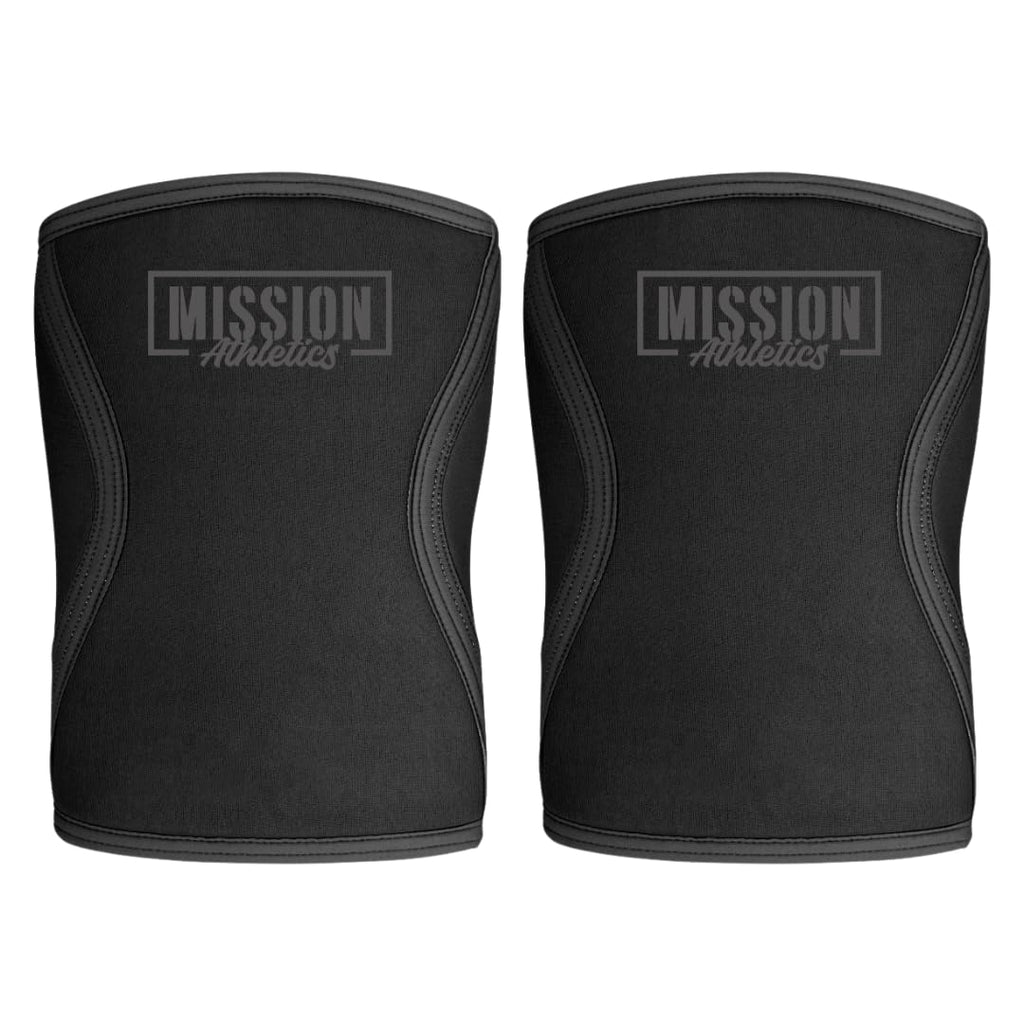 Knee Sleeves (1 Pair) - Knee Sleeve & Compression Brace for Squats, Fitness, Weightlifting, and Powerlifting - 7MM Sleeve Pair - for Men & Women (Black, X-Large)