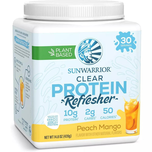 CLEAR Protein Refresh Protein Powder, Plant Based Protein Powder, Clear Protein Powder Water Mix, Hydration Supplement, Sunwarrior, 420G (30 Servings)